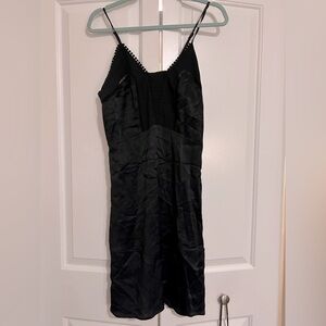 Black silky dress cami style